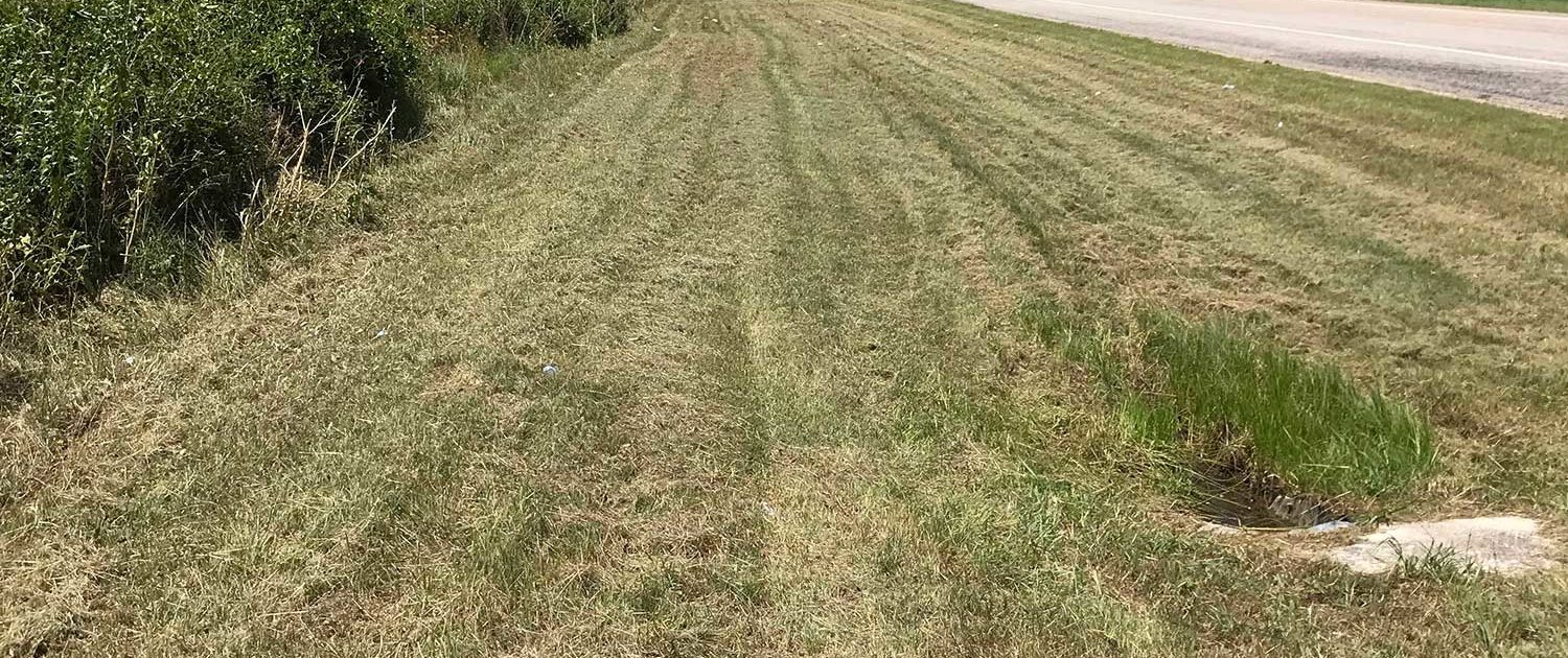 tractor mowing for council